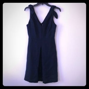 Linen navy blue sundress